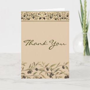 Olive Branch: A Tuscan Touch Thank You Card