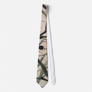 Olive Branch Abstract Art Tie