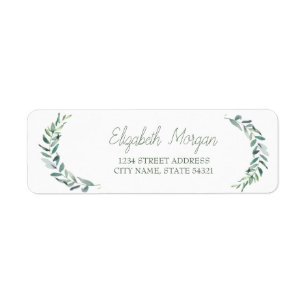 Olive Branch Botanical Address Label