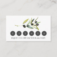 Olive Branch Business Loyalty Card
