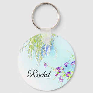 Olive branch clutch key ring