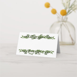 Olive Branch Greenery  Place Card