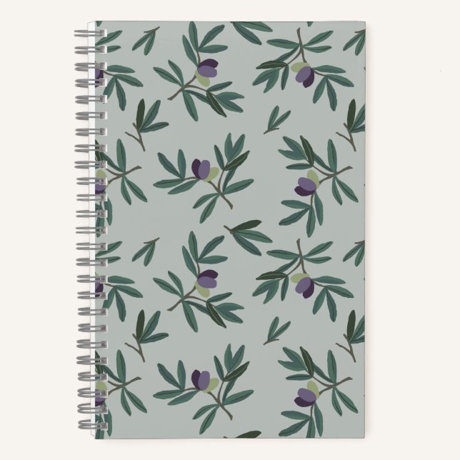 Olive branch pattern notebook (Front)