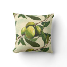 Olive Branch Pattern with Green Leaves