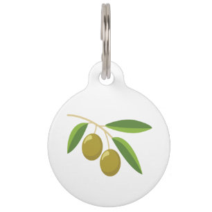 Olive Branch Pet Tag
