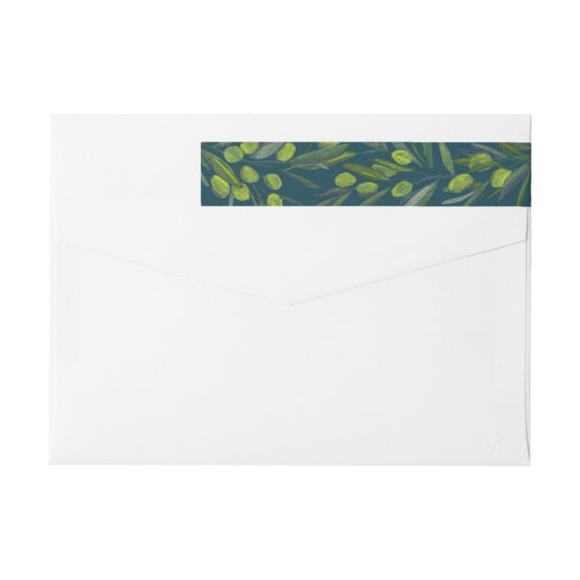 Olive Branch Return Address Wrap Around Label (Back)