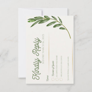Olive Branch - RSVP Card