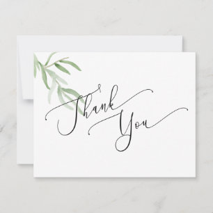 Olive Branch Thank You Card