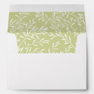 Olive Branch Wedding Invitation Envelop Envelope