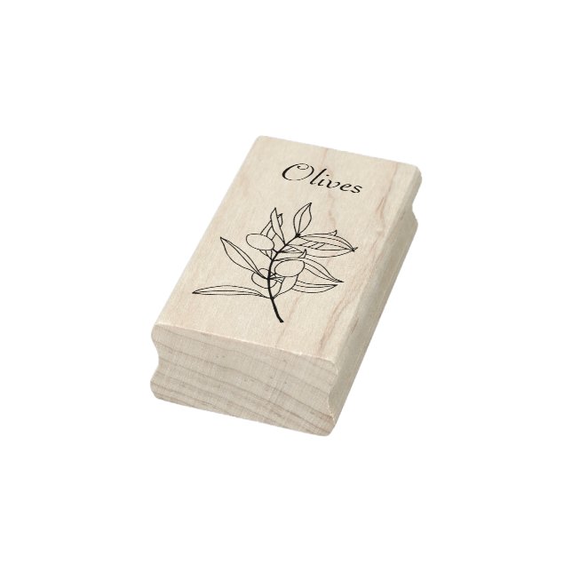 Olive Branch Wood Art Stamp (Stamp)