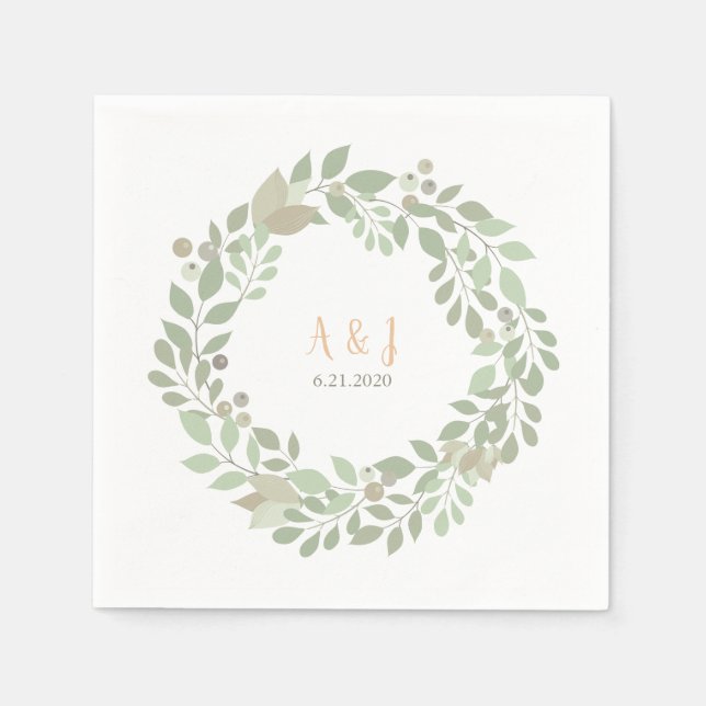 Olive Branches LOVE Collection Napkin (Front)