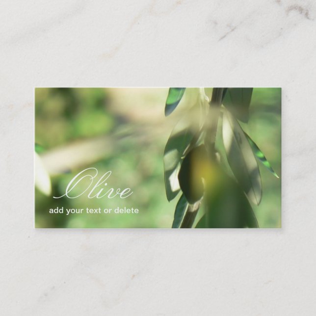 Olive Business Card (Front)