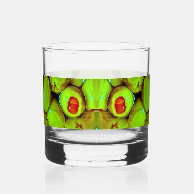Olive Chorus Whiskey Glass (Right)