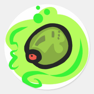 Olive Classic Round Sticker