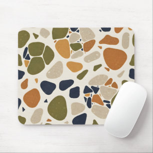 Olive Clay Terrazzo Mouse Mat