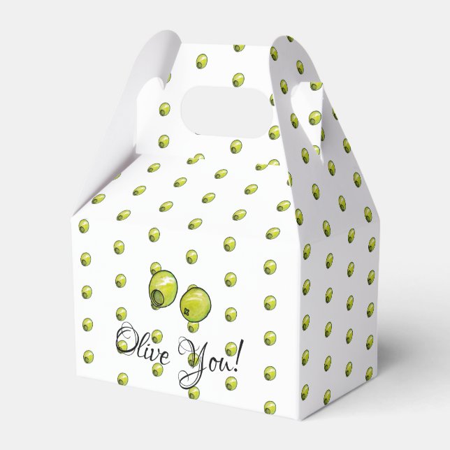 Olive Favour Box (Front Side)