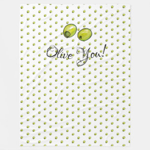 Olive Fleece Blanket