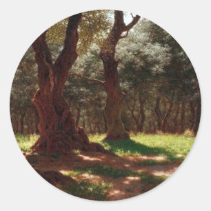 Olive Forest in Cap Saint Martin Classic Round Sticker