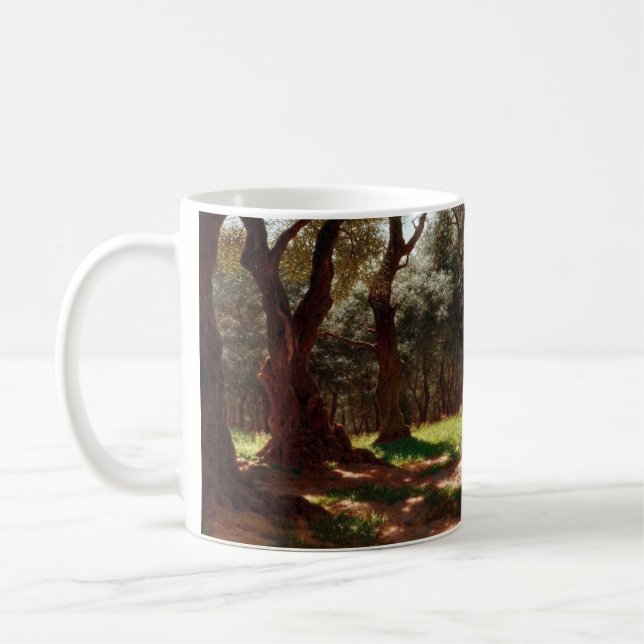 Olive Forest in Cap Saint Martin Coffee Mug (Left)