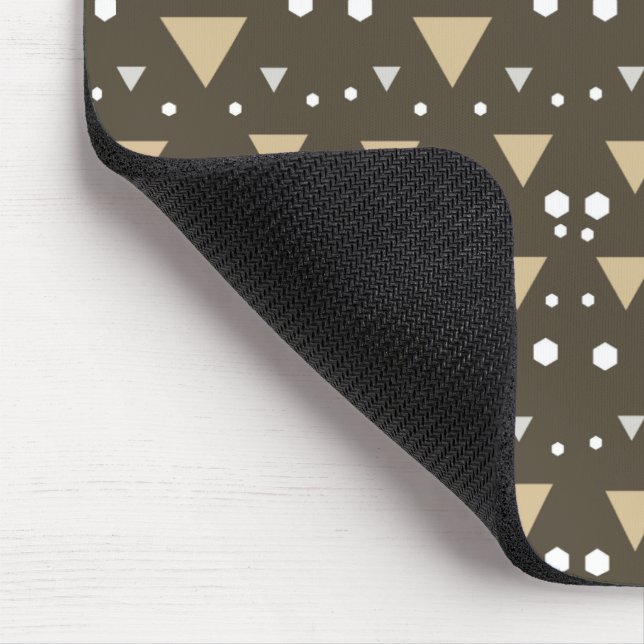 Olive Geometry Luxe Mouse Mat (Corner)