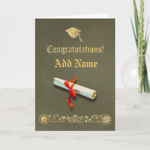Olive Graduation Card