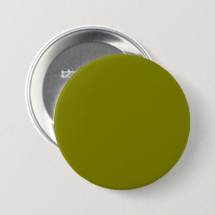 Olive Green 808000 Colour - Option to Add Name 7.5 Cm Round Badge