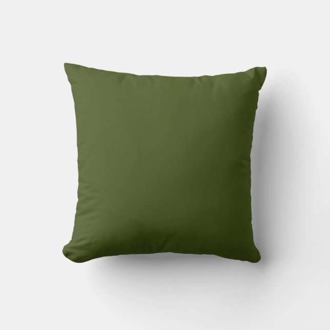 Olive Green Accent Colour Customise This Cushion (Front)