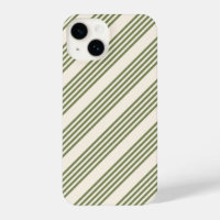 Olive green and beige five stripes pattern