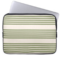 Olive green and beige five stripes pattern