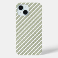 Olive green and white five stripe pattern