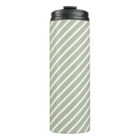 Olive green and white five stripe pattern