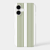 Olive green and white five stripes pattern