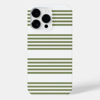Olive green and white five stripes pattern