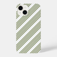 Olive green and white five stripes pattern