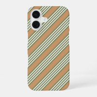 Olive green and white stripes pattern with tan