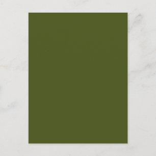 Olive Green Background Decor to Customise Postcard