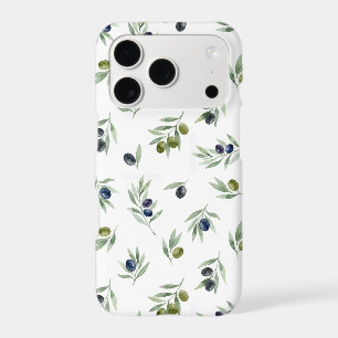 Olive Green Botanical Leaves Elegant Chic Pattern