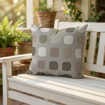 Olive Green Brown Mauve Taupe Round Square Art