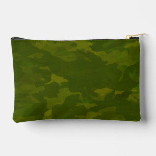 Olive Green Camouflage Pattern Accessory Pouch