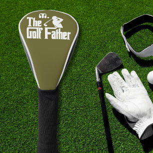 Olive Green  Custom Monogram  The Golf Father Golf Head Cover