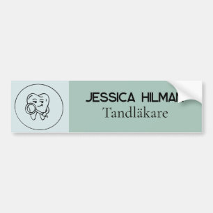 Olive green Dentist/all Sticker logo Personalized