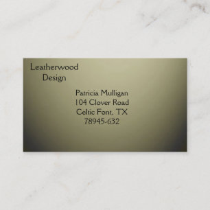 Olive Green Design Business Card
