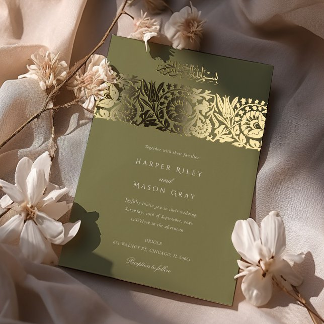 Olive Green Gold Islamic Wedding (Creator Uploaded)