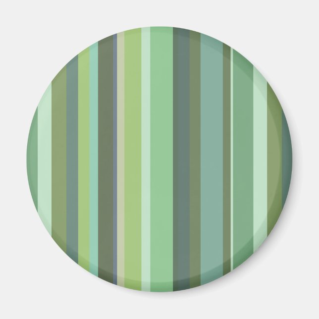 Olive green horizontal stripes magnet (Front)