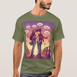 olive green love T-Shirt