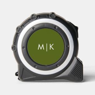 Olive Green Modern Monogram 1