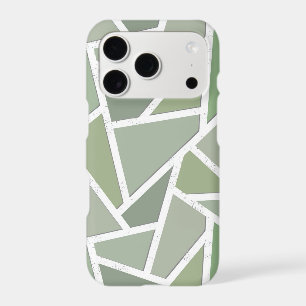 Olive green mosaic pattern
