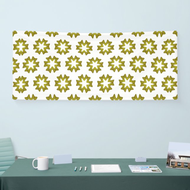 Olive Green Pattern Banner (Tradeshow)