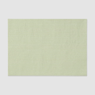 Olive Green Pinstripes Tissue Paper