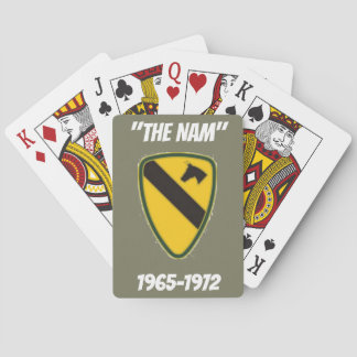 Olive green Playing cards "THE NAM" AIR CAV